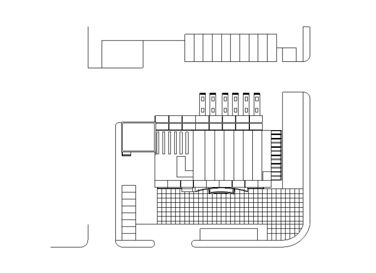 [学生作业1]客运站设计建筑施工图_CAD排版-客运站设计总平面图