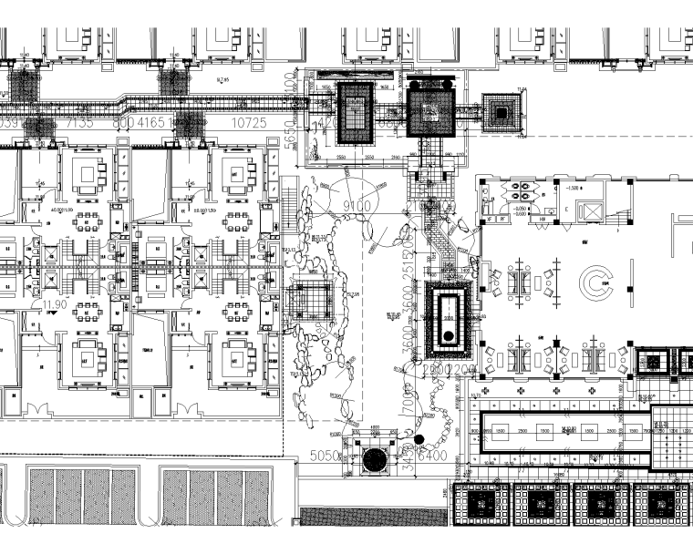 室外院子平面资料下载- [广东]深圳中式泰禾院子植物配置CAD施工图