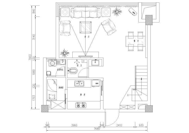 农村二层别墅装饰施工图资料下载-某二层欧式别墅装饰设计施工图+实景照片