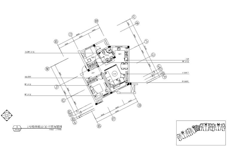 万科第五园样板房资料下载-[大连]亿达第五郡一号楼样板房施工图+实景