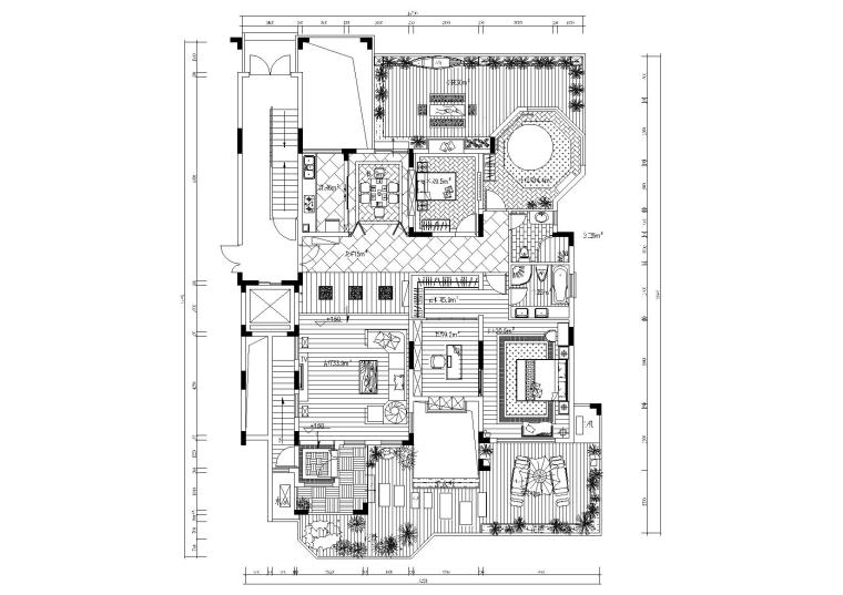 东南亚室内图片资料下载-​[深圳]金众葛·兰溪谷东南亚样板房施工图