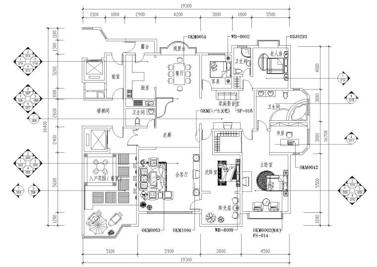 农耕文化景墙施工图资料下载-[河北]石家庄缔景城A2户型施工图+实景拍摄