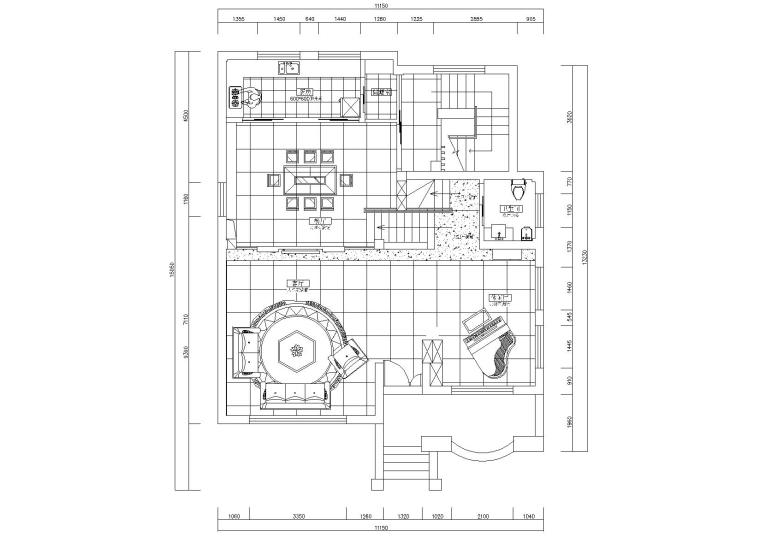 别墅室内施工图全套资料下载-[北京]小汤山三层别墅室内施工图+效果图