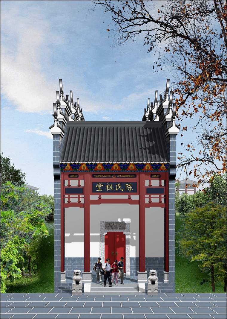 祠堂设计图分享 祠堂设计cad图纸布局构思-建筑方案-筑龙建筑设计论坛