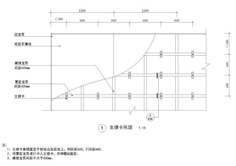 支撑卡、卡式龙骨吊顶