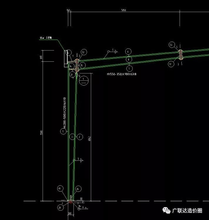 钢结构节点图设计资料下载-钢结构节点与油漆快速算量的两种技巧