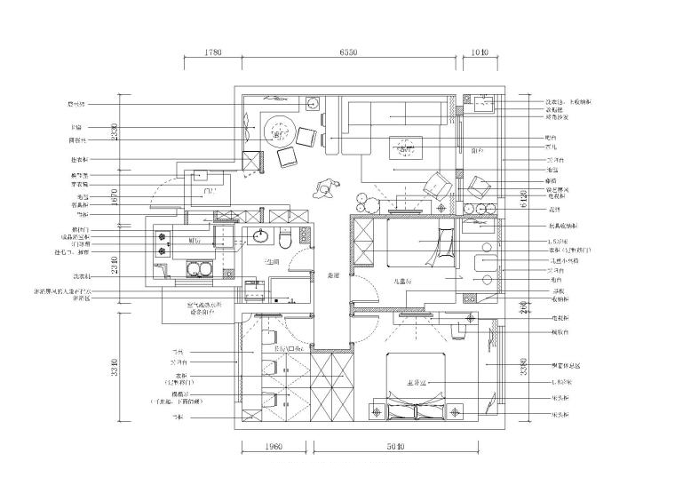 装修100平效果图资料下载-铭筑设计-浙江杭州雅居施工图+效果图