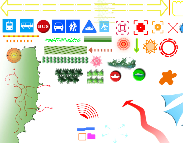 ps建筑分析图素材