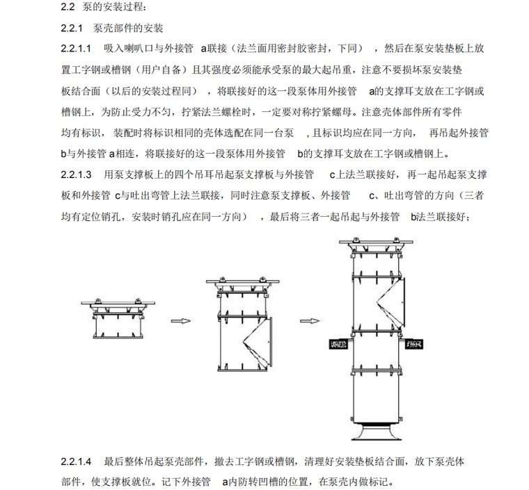 循环水泵安装方案设计-泵的安装过程