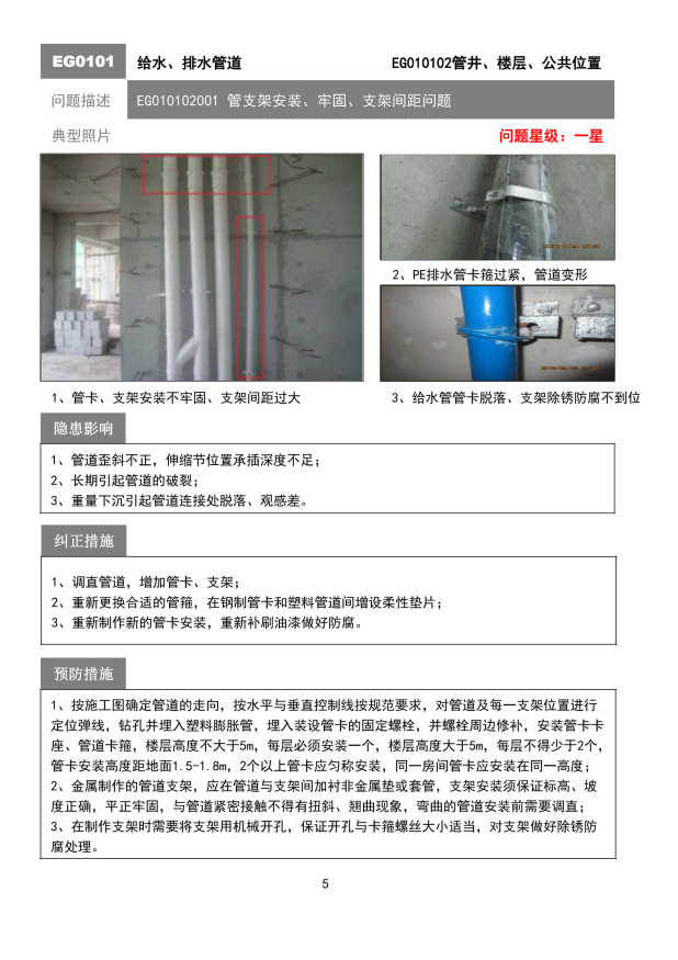 雅居乐住宅工程质量通病防治手册-机电分册-管井、公共给排水管道