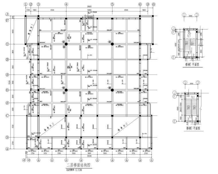 酒店框架结构cad图资料下载-某地寺庙混凝土框架结构施工图（CAD）