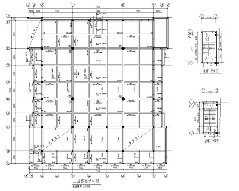 寺庙山门cad施工图资料下载-某地寺庙混凝土框架结构施工图（CAD）