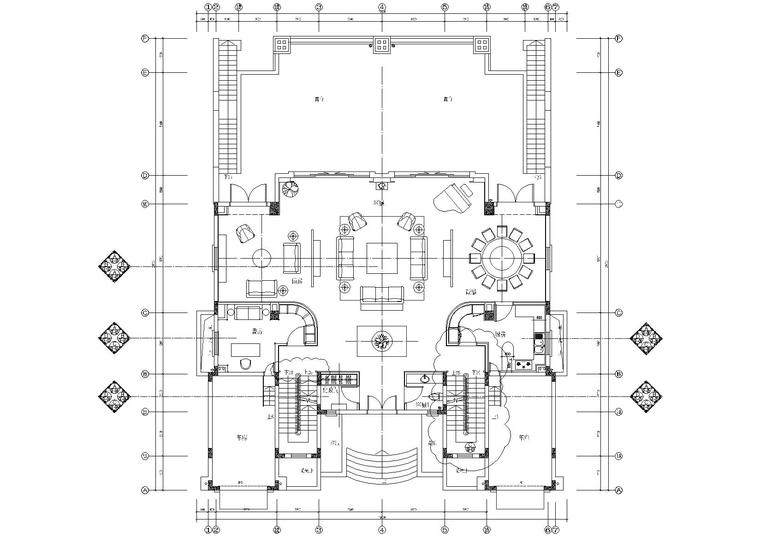 东南亚别墅建筑施工图资料下载-[深圳]梁景华_观澜湖别墅AA型样板房施工图