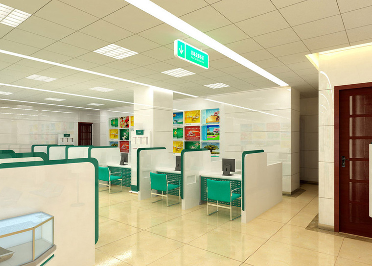 [分享]银行大厅.营业厅设计案例效果图