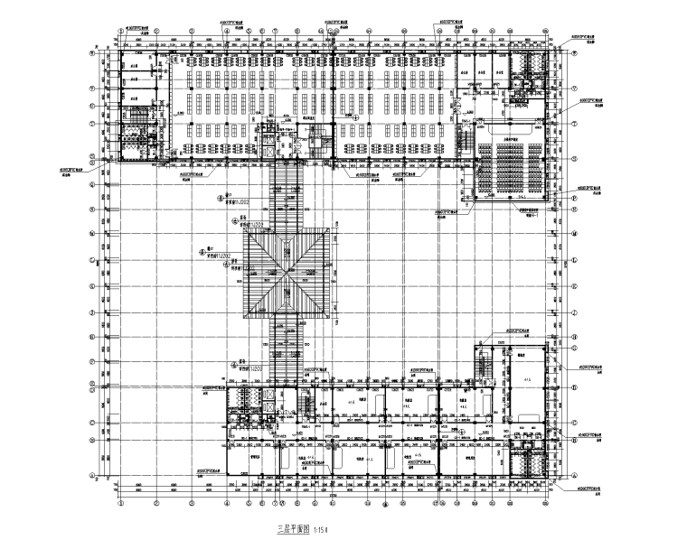 框架结构图和建筑图资料下载-5层框架结构学校图书馆施工图_建筑结构水电