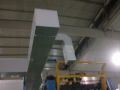 保温棉厂工位降温管道送风工程现场安装图片