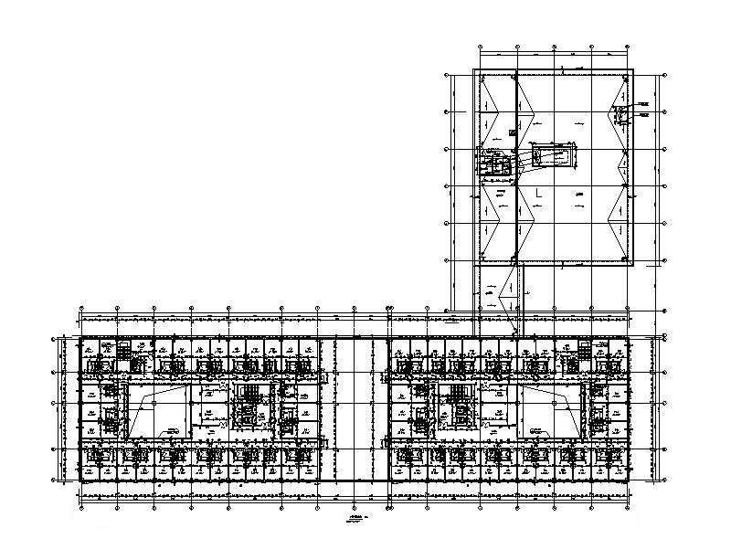 l形框架结构酒店 办公楼建筑施工图2017