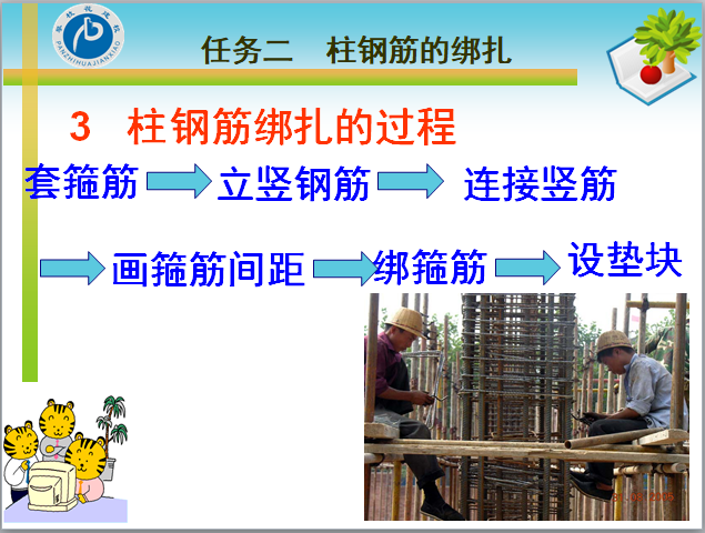 柱钢筋绑扎施工工艺
