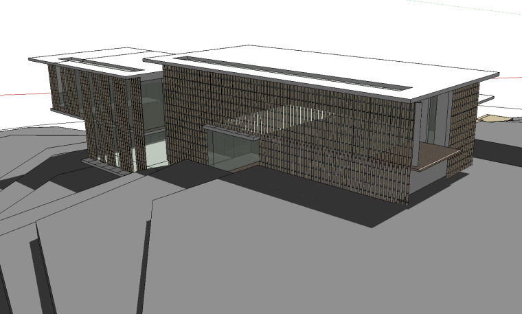 现代山地餐厅茶室会所景观建筑su模型设计-FD}(TRH{TR[J)QRYXNOD5%0