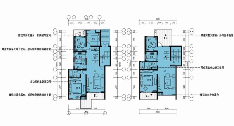 联排别墅250以上平米户型设计图 -联排别墅250以上平米户型设计图 (4)