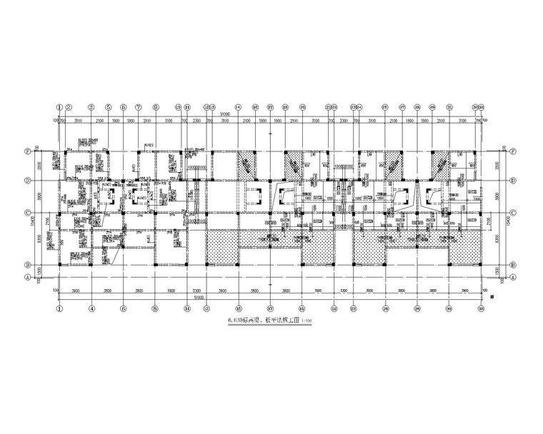 5层别墅建筑资料下载-[青岛]3层异形柱框架结构别墅群建筑结构图