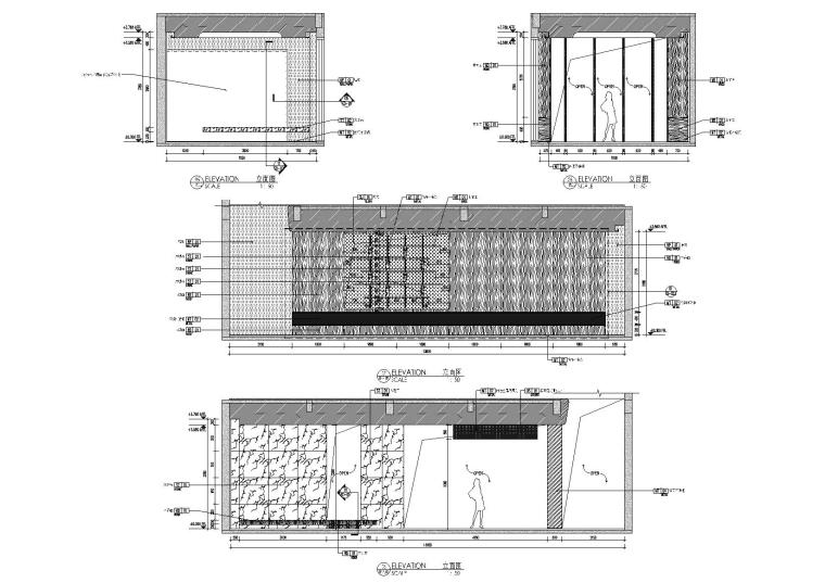 [郑州]G&A_美立方办公会所施工图+官方摄影-一层立面图3