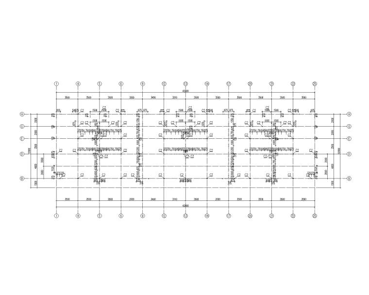 福建别墅景观绿化施工图资料下载-3层轻钢框架结构别墅结构施工图_含建筑