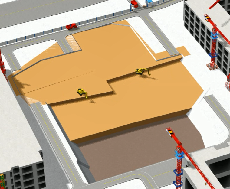 开挖方案bim模拟
