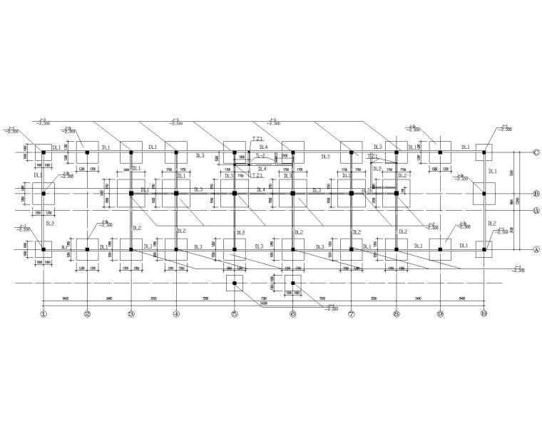 办公楼CAD建模资料下载-某多层办公楼混凝土结构施工图（CAD）