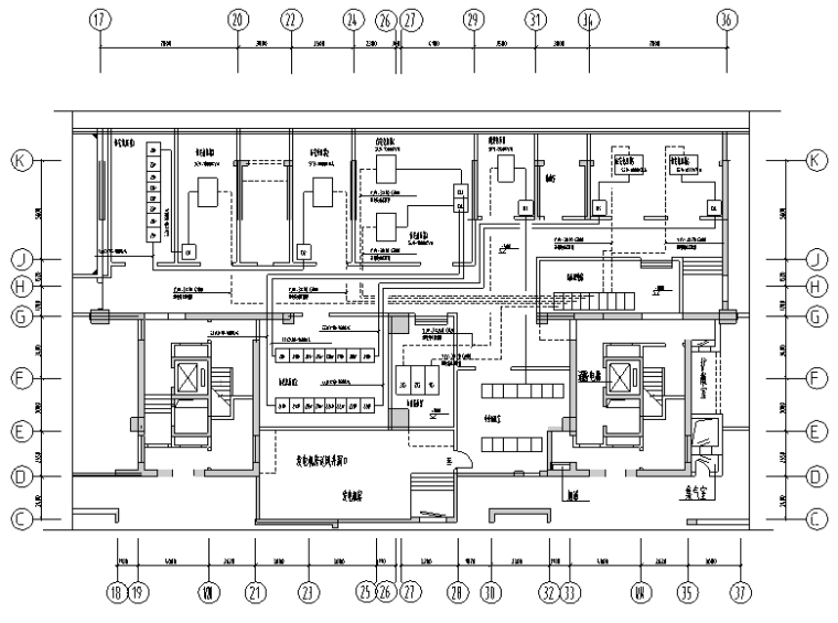 18层住宅楼电气施工图资料下载-三十二层住宅楼电气施工图