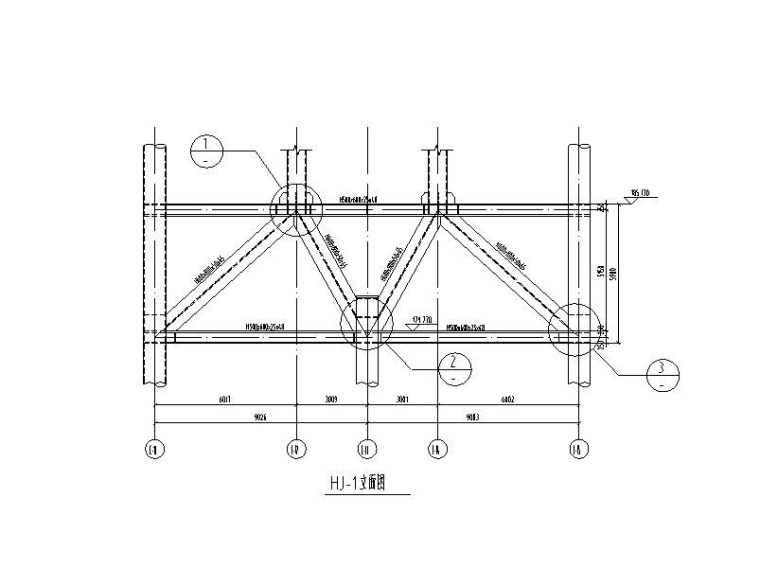 钢桁架立柱资料下载-钢桁架详图CAD