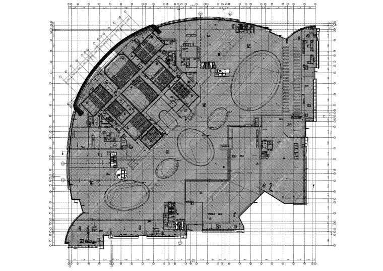 [上海]​ECE_七宝知名地产广场全套项目工程图纸-六层总平面图