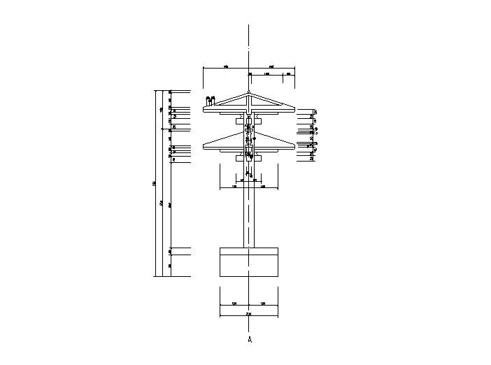 仿古典牌楼大门初步设计施工图