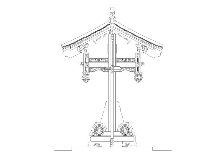 古建牌坊设计CAD图纸5