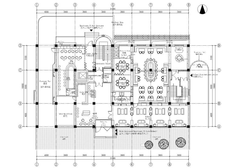 公园式购物中心效果图资料下载-[北京]王府井特色公寓式酒店施工图+效果图