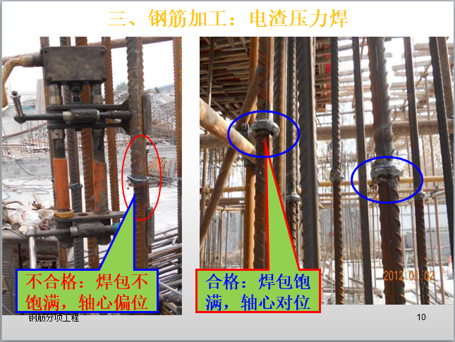 名企业钢筋工程施工技术交底（大量图片）-电渣压力焊