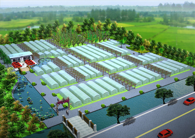 [分享]温室大棚.蔬菜大棚.农业生态大棚设计案例效