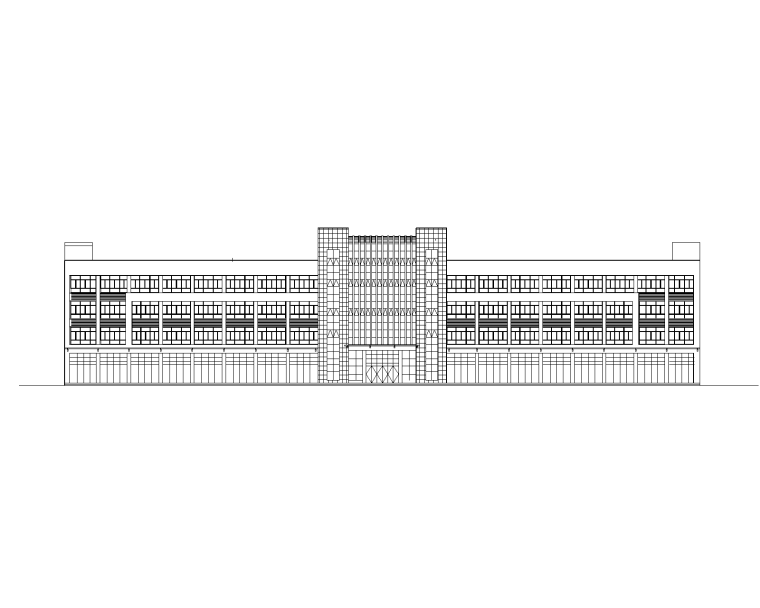 18层酒店式公寓楼结构图资料下载-4层框架教学实训楼建筑结构图(部分SRC梁柱)