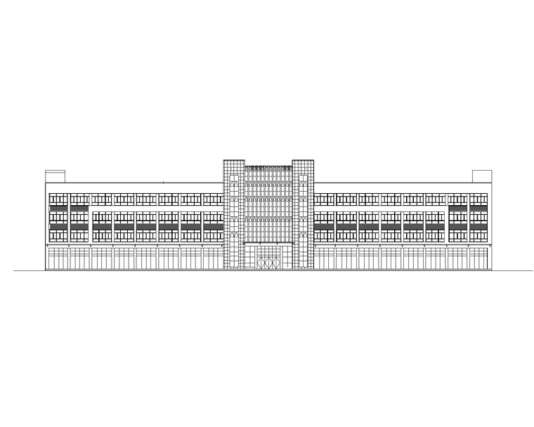 综合实训楼建筑图纸资料下载-4层框架教学实训楼建筑结构图(部分SRC梁柱)