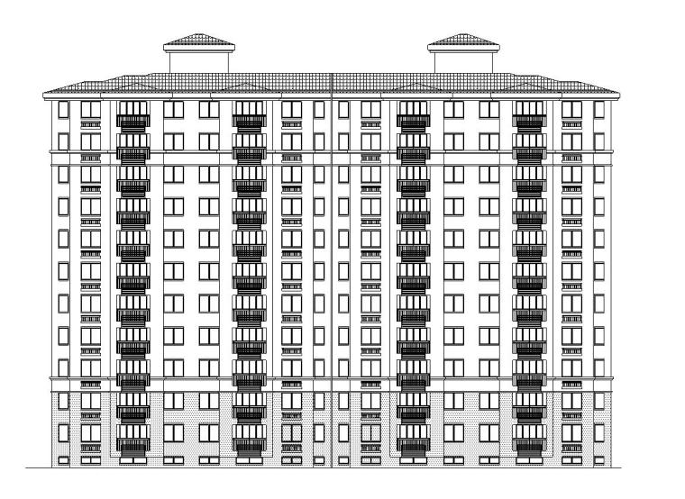 5层安置房资料下载-现代风安置房住宅建筑施工图（8-10栋）