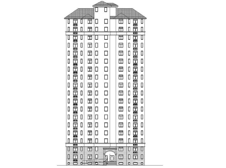 16层一梯两户资料下载-现代风安置房住宅建筑施工图（2019|4-7栋）