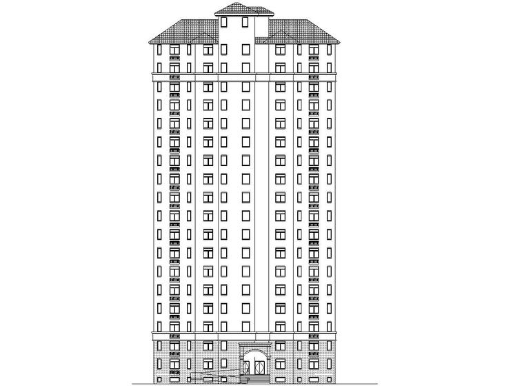 16层一梯两户资料下载-现代风安置房住宅建筑施工图（2019|4-7栋）