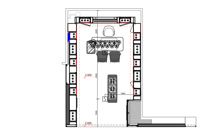 意大利手表Panerai济南贵和店施工图+效果图-店铺烟感尺寸图