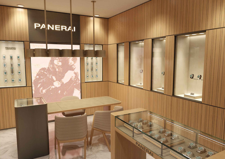 意大利手表Panerai济南贵和店施工图+效果图-店铺效果图（3）