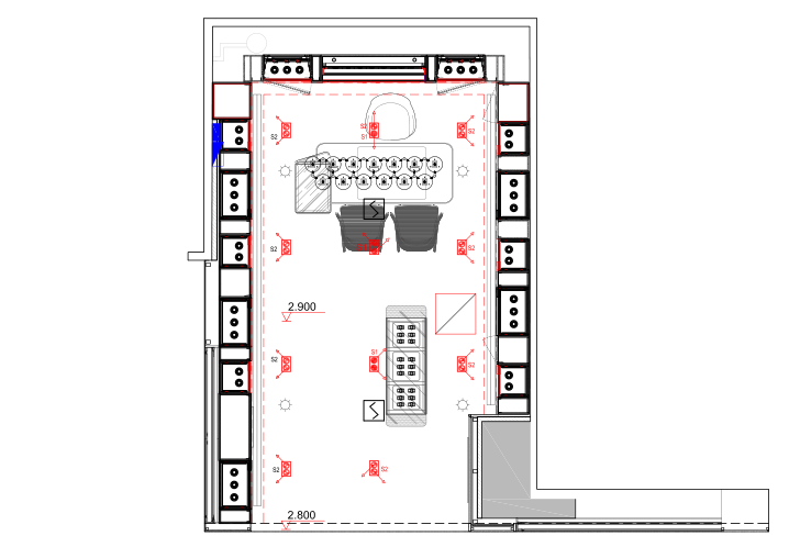 意大利手表Panerai济南贵和店施工图+效果图-店铺综合天花图