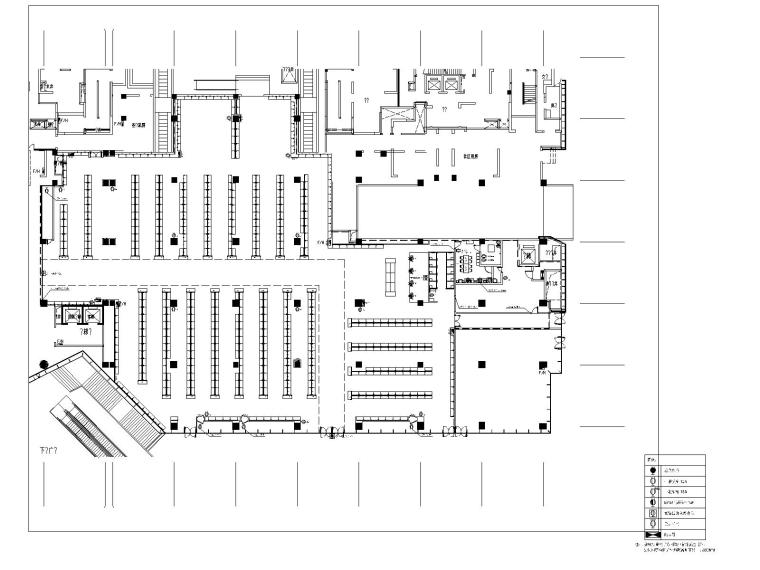 小吃城室内装修施工图资料下载-迪卡侬合肥银泰城店全套施工图(含水暖电）