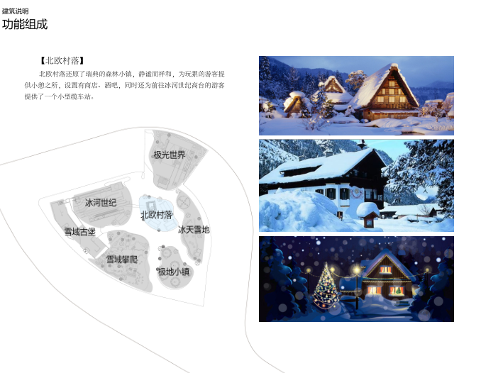 [天津]某大型生态型休闲文化体建筑方案文本-功能组成