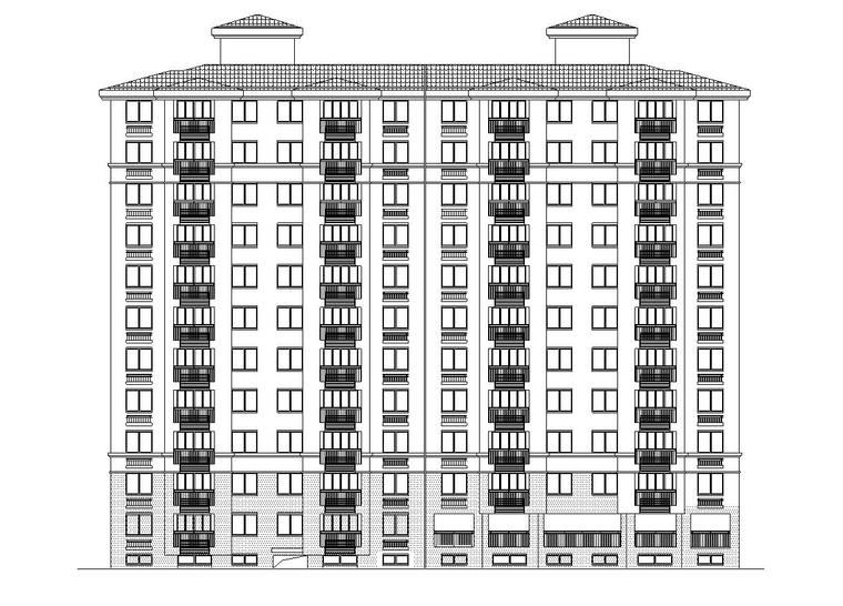 中式风一梯两户资料下载-现代风安置房住宅建筑施工图（2019|11栋）