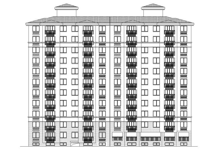 中式风一梯两户资料下载-现代风安置房住宅建筑施工图（2019|11栋）