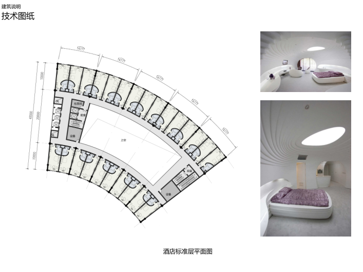 [天津]某大型生态型休闲文化体建筑方案文本-酒店标准层平面图